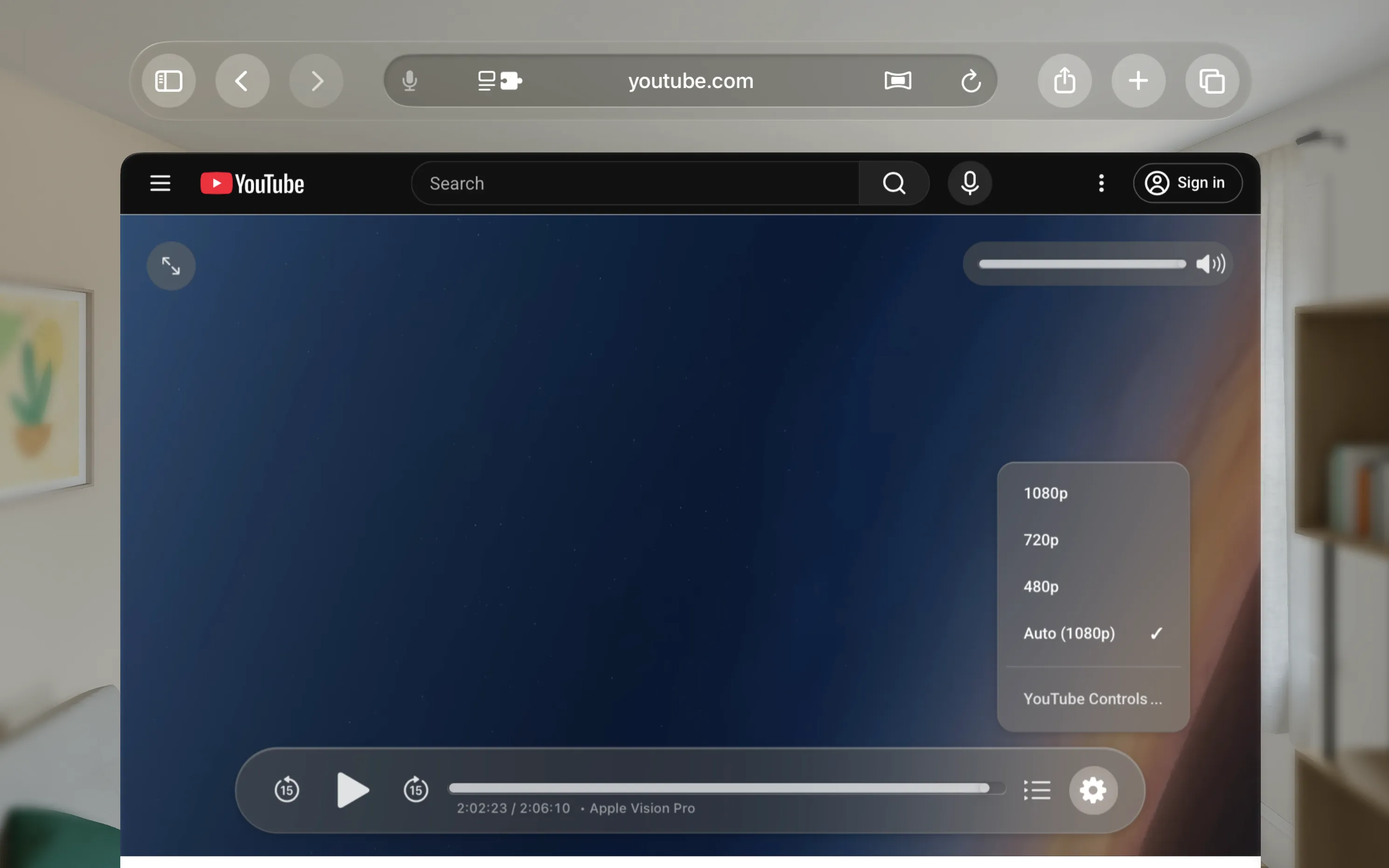 Enhanced resolution and chapter controls
